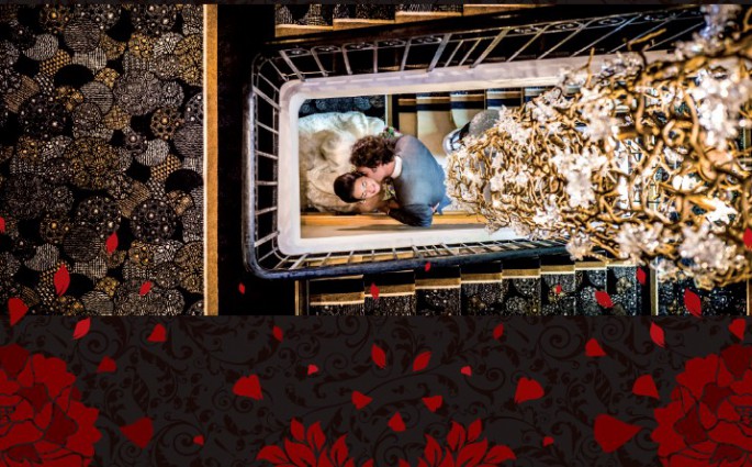 Les Trésoms, hôtel de charme à Annecy, couple s'enlassant Saint Valentin