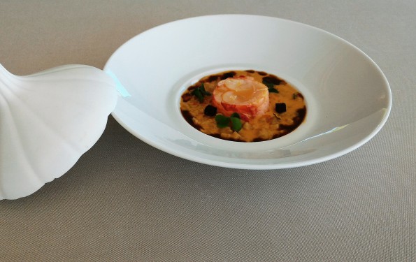 Crozet en risotto - Restaurant gastronomique la rotonde Annecy Haute Savoie