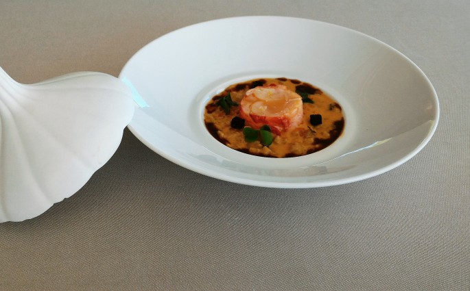 Crozet en risotto - Restaurant gastronomique la rotonde Annecy Haute Savoie