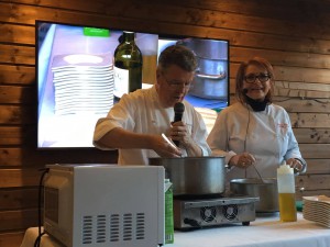 Démonstration culinaire - Christine Rassat et Bernard Gay - Marché des Trésoms Annecy