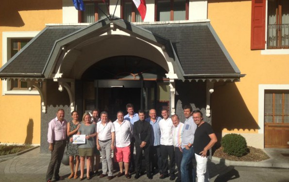 Les Chefs du bassin annécien réunis à l'Hôtel Les Trésoms Annecy pour établir le menu de la soirée caritative pour l'association A chacun son Everest